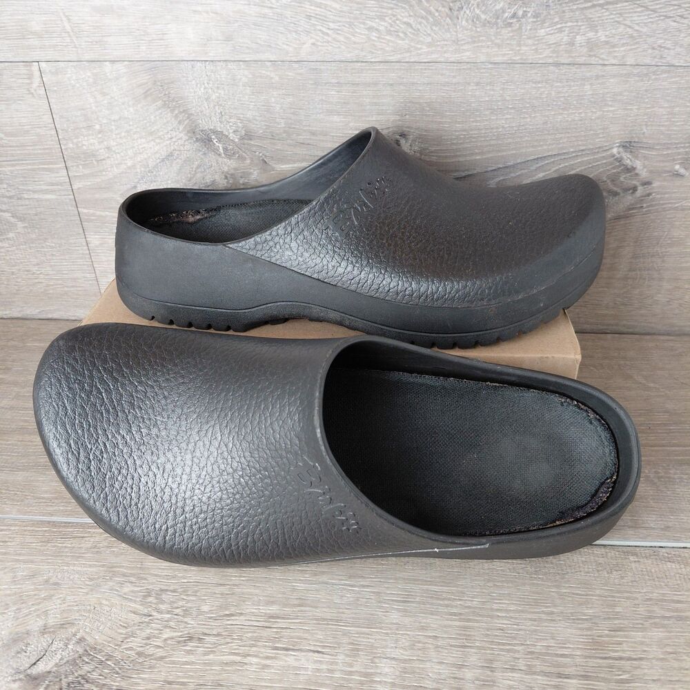 Birkenstock Super Birki Clogs Men 12 Black Professional Slip Resistant Work Shoe